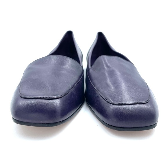 Enzo Angiolini Purple Leather Square Tow, Cushioned Sole Loafers Size 9.5 - Picture 11 of 17